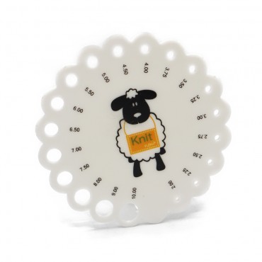 Misuratore diametro calibro knitting needles