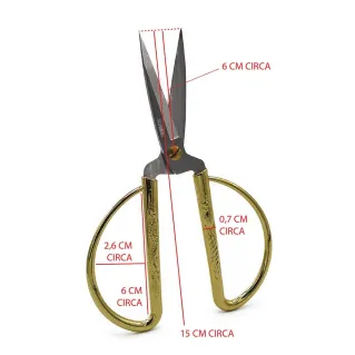 Comfort Scissors 6 cm Blade for Fabrics | Tessiland