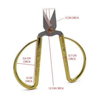 Tijeras Comfort Hoja 3 cm para Bordado | Tessiland