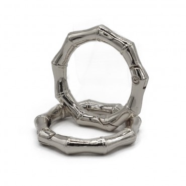 Carabiners Sun Silver mm25 2 pcs for crochet bags | Tessiland