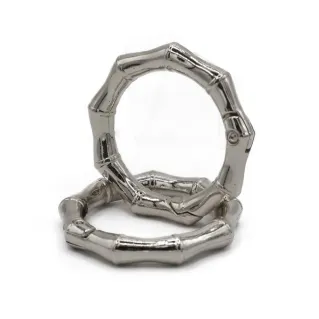 Mosquetones Sol en forma de sol para asas y correas de bolso 2pz Argento