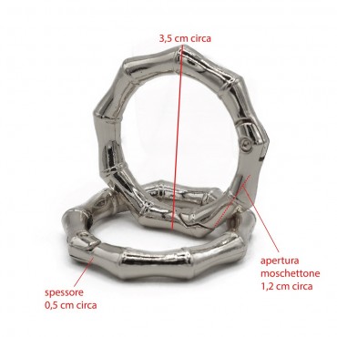 Carabiners Sun Silver mm25 2 pcs for crochet bags | Tessiland