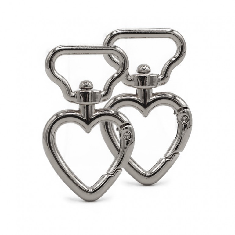 Moschettoni Picche Argento mm19 2pz