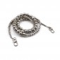 Tracolla di perle metalliche cm 110