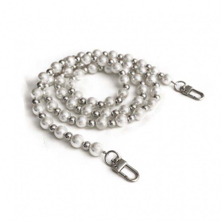 Tracolla di perle e sfere cm 110