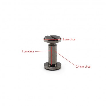 Viti per manici borsa 8x4x10 Argento 4pz