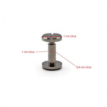 Viti per manici borsa 10x4x10 Argento 4pz