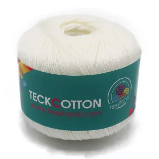 Teck Cotton acrylique top quality extrafin Blanc