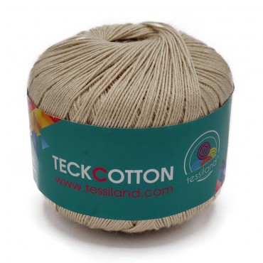Teck Cotton acrilico top quality extrafine gomitolo 50g Beige
