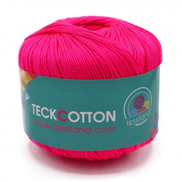 Teck Cotton acrilico top quality extrafine gomitolo 50g Fucsia