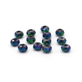 Cristales de 8 mm Prisma en resina para bisutería y accesorios Greenmulticola