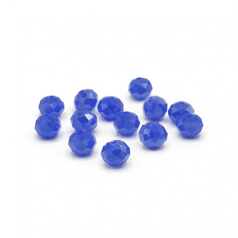 Perline cristallo prisma 8mm cucibili in resina per bijoux e accessori