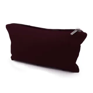 Pochette Ottoman en coton avec fermeture éclair pour outils fabriqué en Italie Bordeaux