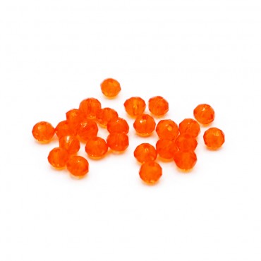 Perline cristallo prisma 3mm cucibili in resina per bijoux e accessori Orange