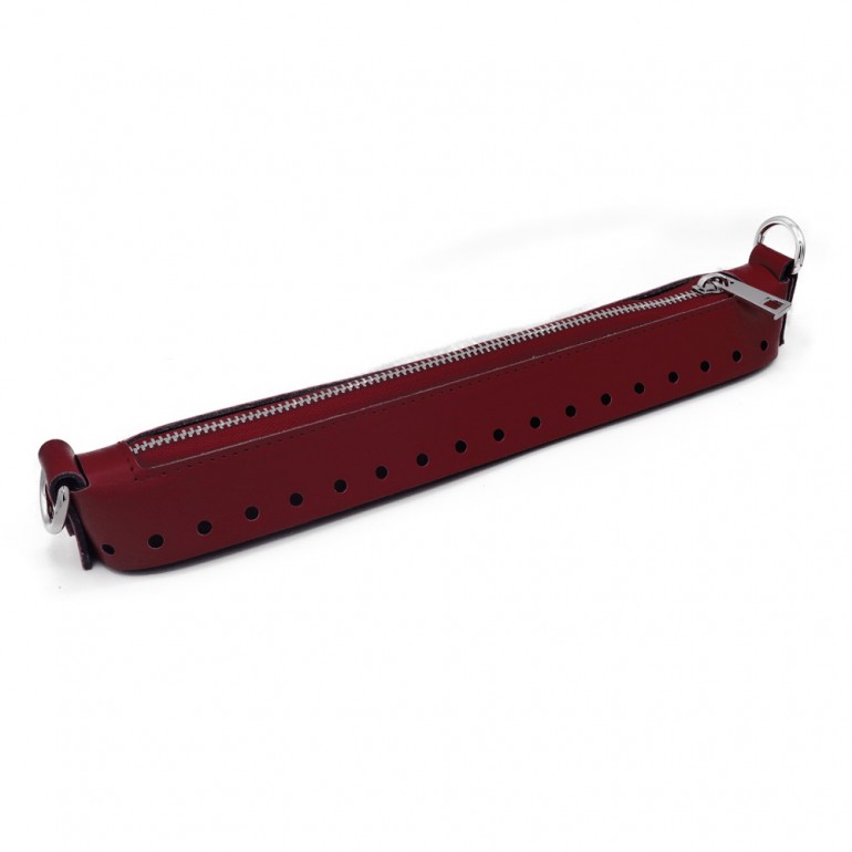 Chiusura Easy zip ecopelle 27cm Bordeaux | Tessiland