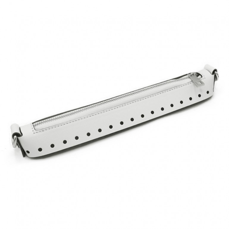 Chiusura Easy zip ecopelle 27cm Bianco | Tessiland