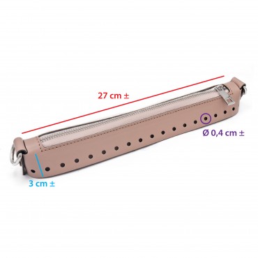 Cierre Easy zip de eco piel 27cm Colorete | Tessiland