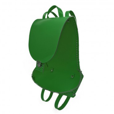 Set zainetto Travel in ecopelle per crochet con spallacci Verde