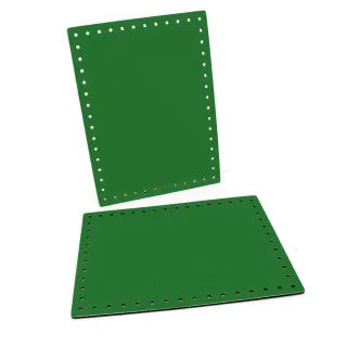 Laterales Stilondas Perforados en Similpelle 18x24 cm Tessiland 2 pz Verde