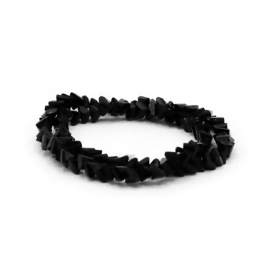 Perline triangolari effetto cristallo in resina 6mm per bijoux Nero 2