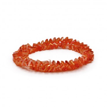 Cristalli 6mm triangolari in resina per bijoux Arancione 86