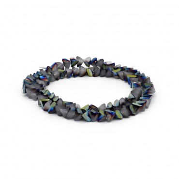 Cristalli 6mm triangolari in resina per bijoux Grigio cangiante 239