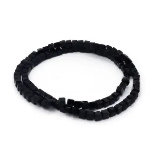 Cristales cúbicos de 6 mm en resina para bisutería Nero 2