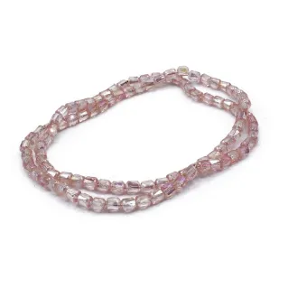 6mm Cylindrical Resin Crystals for Jewelry Rosa 52