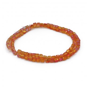 Cristalli 6mm cilindrici in resina per bijoux Corallo 86