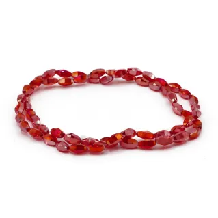 6mm Elliptical Resin Crystals for Jewelry Rosso 88