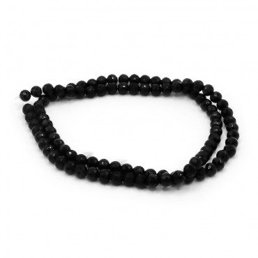 Cristalli sfaccettati in vetro 6mm per bijoux Nero 2