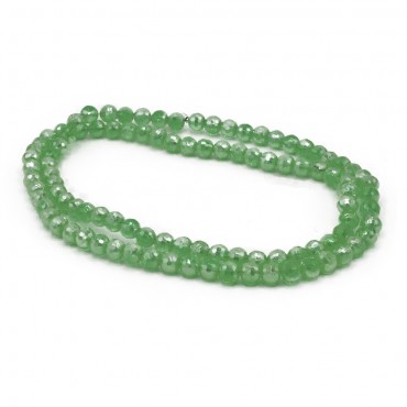 Cristalli sfaccettati in vetro 6mm per bijoux Verde 31