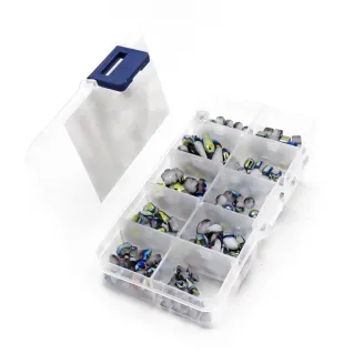 Assorted Resin Jewelry Crystals with 10 Compartment Box Cangiante 239