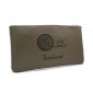 Eco-leather zip clutch bag Customizable Dove Gray | Tessiland