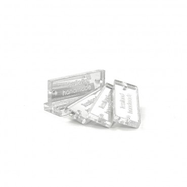 Custom Tags Rectangular pack 5 pcs Plex