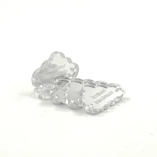 Étiquettes Personnalisables forme Nuage 5pcs Trasparente