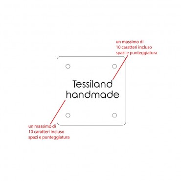 Custom Tags Square pack 5 pcs Plex mirror Silver