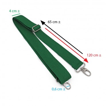 Tracolla Borsa Tessuto Simple Verde | Tessiland