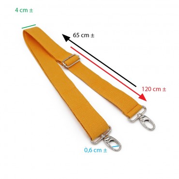 Asa de Bolso de Tejido Simple Amarillo | Tessiland