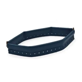 Fermeture à pression avec bord en simili cuir de 30 cm pour sacs Navy