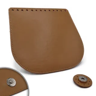 Patte Globe en simili cuir avec fermeture magnétique Made in Italy Cuoio