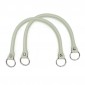 Par de asas Circle en Ecopiel para creaciones de ganchillo Marfil | Tessiland