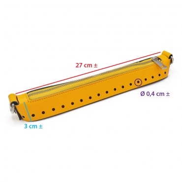 Cierre Easy zip de eco piel 27cm Amarillo | Tessiland