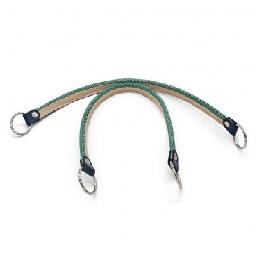 Manici Bands in tessuto con anelli e rifiniture ecopelle made in Italy Venezia