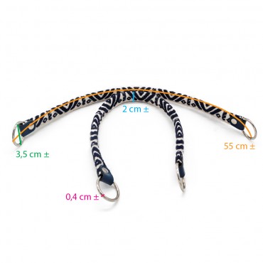 Manici Tessuto Maya Blu Navy