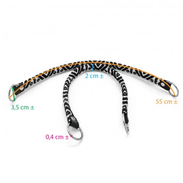 Manici Tessuto Maya Nero Nero