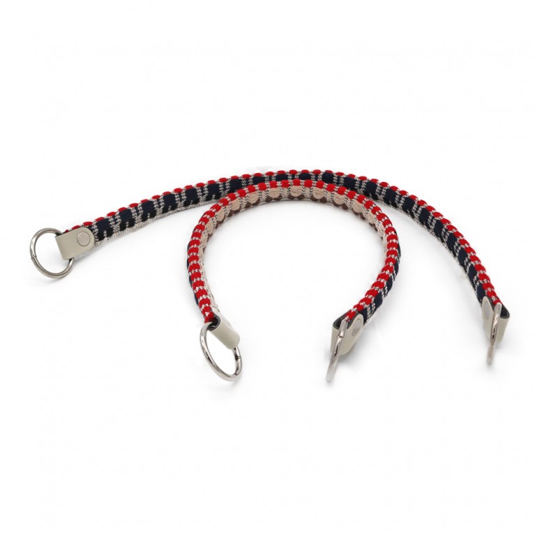 Cheope Saturn Fabric Handles with Silver Details | Tessiland