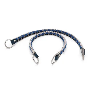 Cheope Fabric Handles with Rings and Eco-Leather Finished Made in Italy Venere