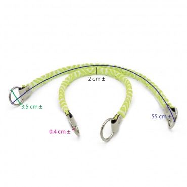 Poignées en tissu Maya Citron pour sacs et pochettes | Tessiland