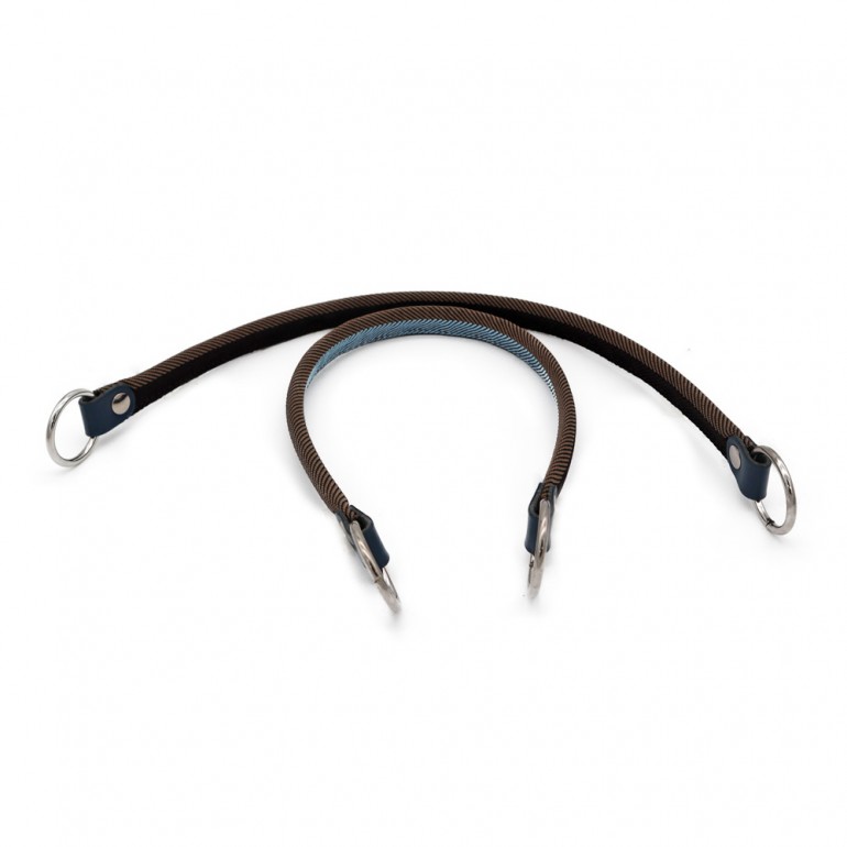 Manici Bands in tessuto con anelli e rifiniture ecopelle made in Italy